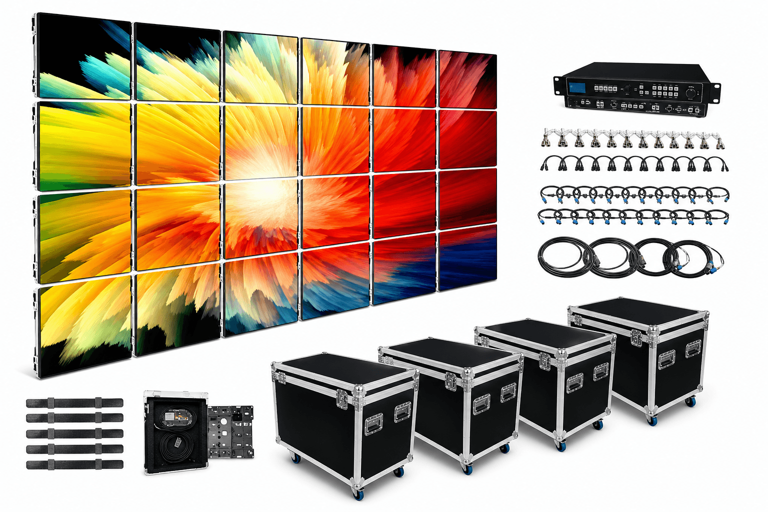 Brand New LED Video Wall Screen System (3m × 2m – 6sqm)